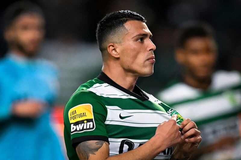 Sporting Lisbon's Spanish defender Pedro Porro has moved to Premier League Tottenham. AFP