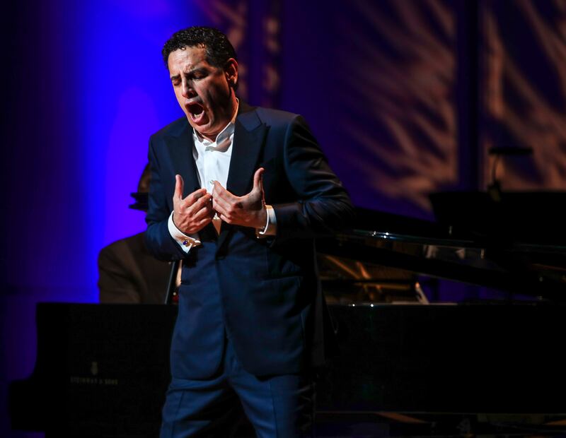 The 2023 Abu Dhabi Festival opened with a concert by Peruvian tenor Juan Diego Florez. Victor Besa / The National