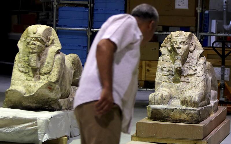 The new museum is intended to house 100,000 ancient artefacts, including King Tutankhamun’s mummy. Mohamed Abd El Ghany / Reuters