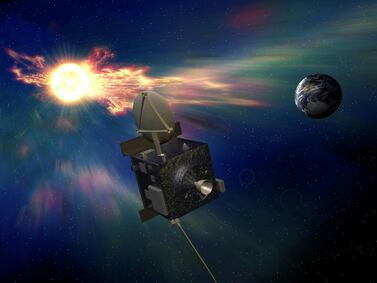 An artist's impression of the space weather forecasting satellite Vigil. PA