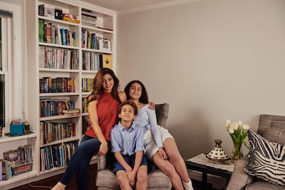 El Kaliouby lives with children Adam and Jana in what she describes as a charming New England home filled with distinctive Middle Eastern touches. Photo: Rana el Kaliouby