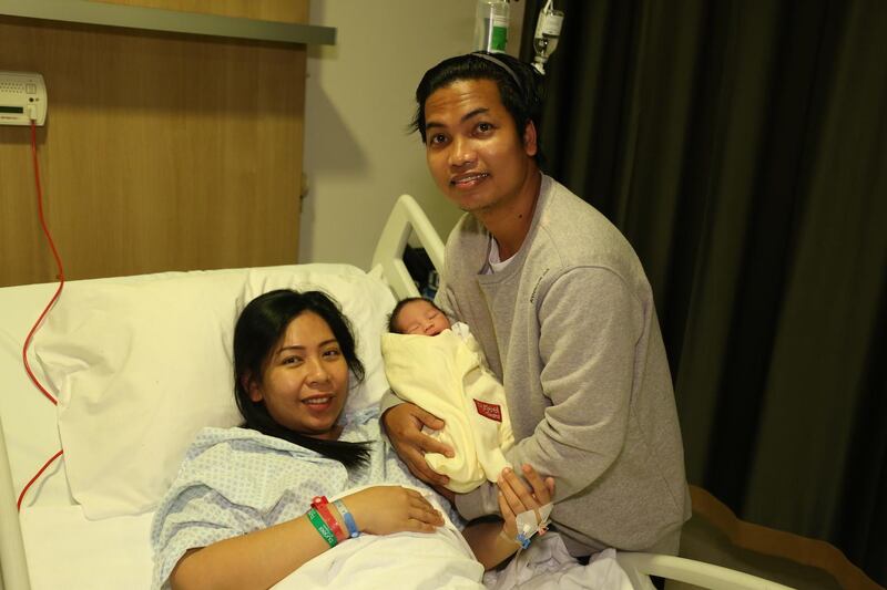 Born to Filipino parents Jenalyn Briones, 34, and Joven Bautista, 37, baby Jenzo gave Burjeel Hospital something special to celebrate in the early hours of Eid Al Adha. Courtesy: Burjeel 