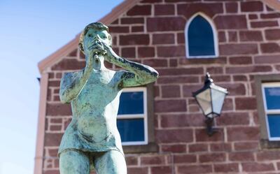 Statue of Peter Pan in Kirriemuir Town Centre, Angus (Birthplace of writer J.M. Barrie, Creator of Peter Pan)
