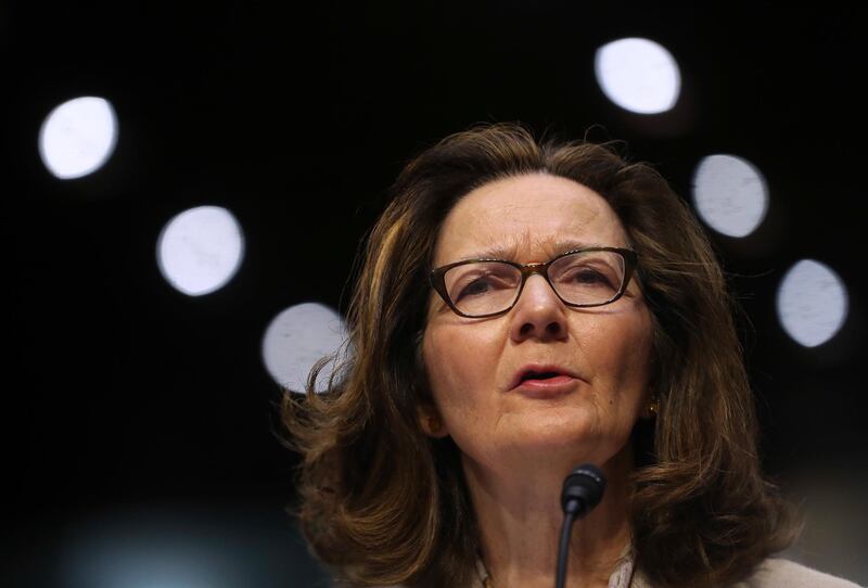 In this May 9, 2018 photo, CIA nominee Gina Haspel testifies during a confirmation hearing of the Senate Intelligence Committee, on Capitol Hill in Washington. In a letter Tuesday to the top Democrat on the Senate Intelligence Committee, Haspel says she would â€œrefuse to undertake any proposed activity that is contrary to my moral and ethical values.â€  (AP Photo/Pablo Martinez Monsivais)