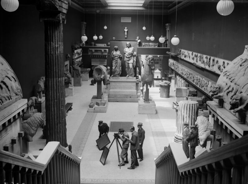 Filming takes place in the British Museum in 1928