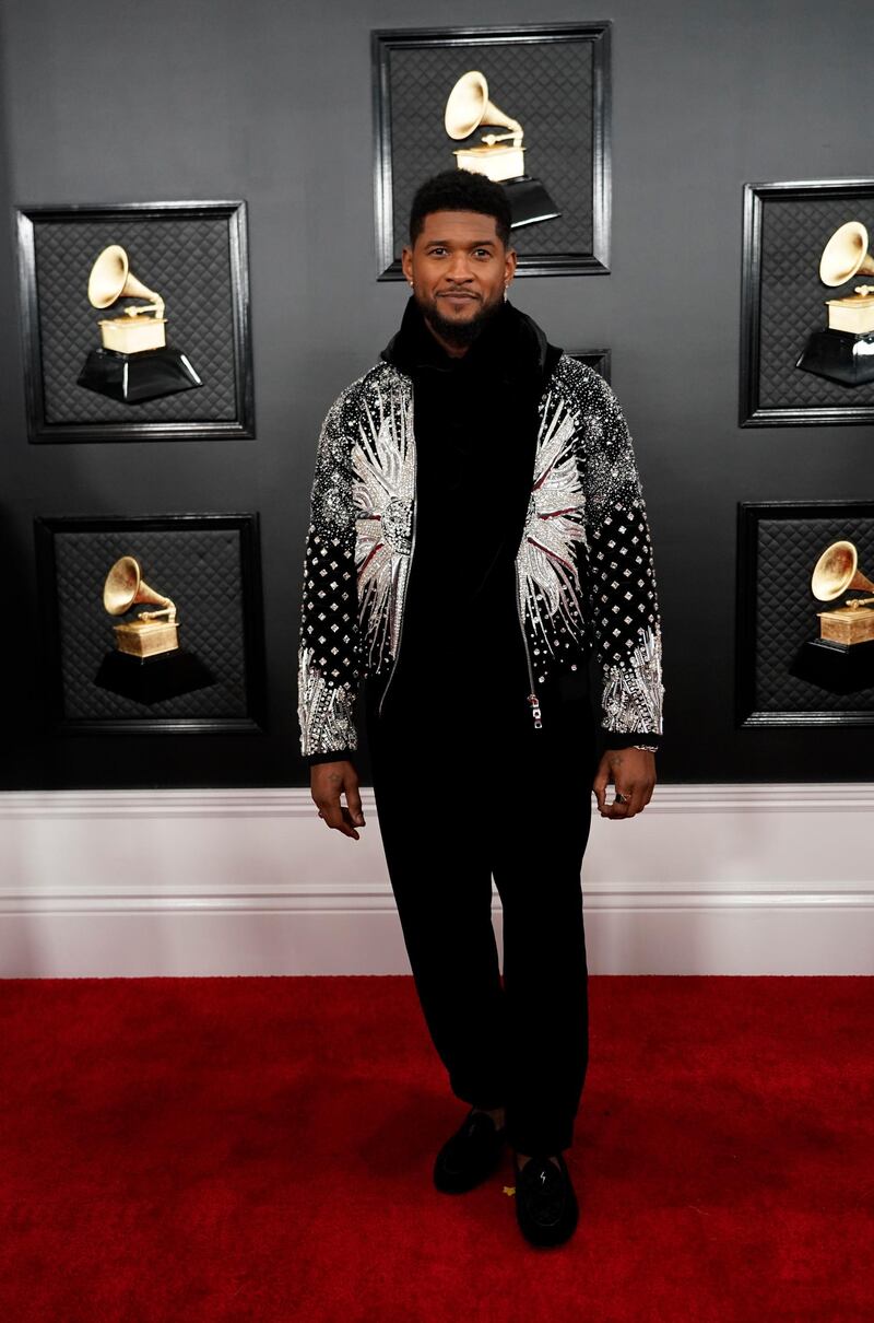 Usher arrives for the 62nd Grammy Awards. Reuters