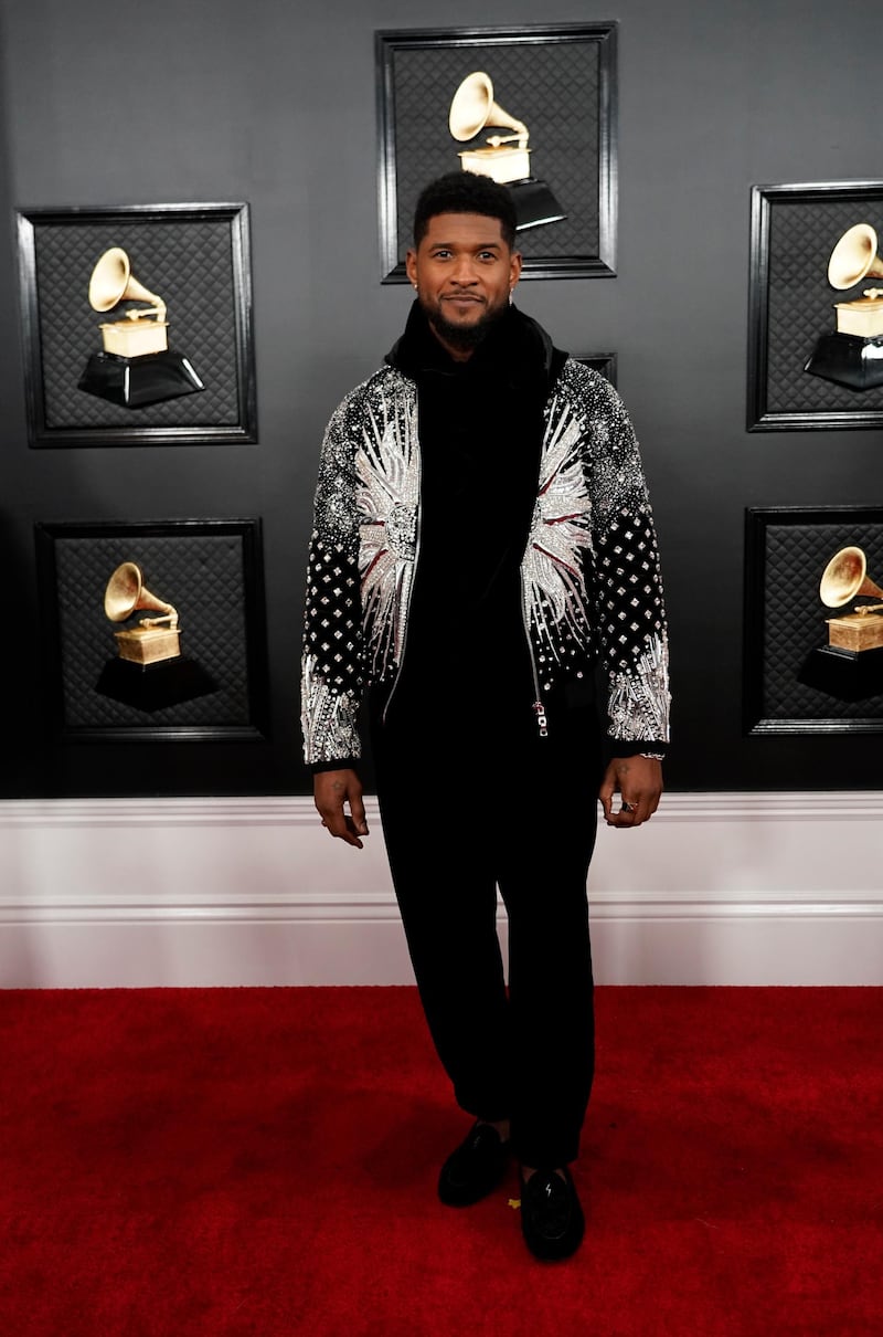 Usher arrives for the 62nd Grammy Awards. Reuters