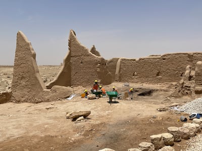 The DGDA must safeguard the buildings of Diriyah against changing weather conditions in the region, as additional rainfall threatens to damage the old mud-brick structures. Photo: DGDA