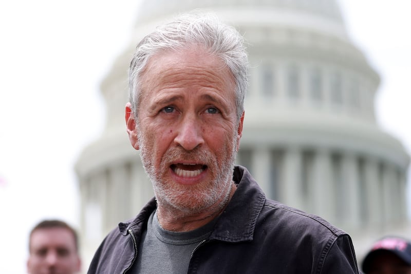 Jon Stewart in Washington in June 2022. Getty Images / AFP