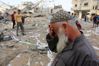 The aftermath of an Israeli strike in a residential area of Rafah. Reuters