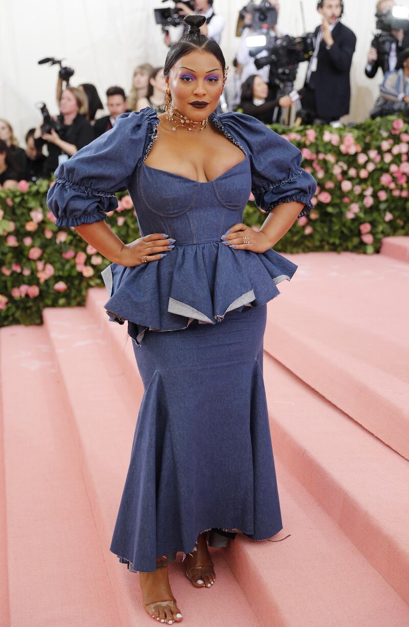 Model Paloma Elsesser arrives at the 2019 Met Gala in New York on May 6. EPA