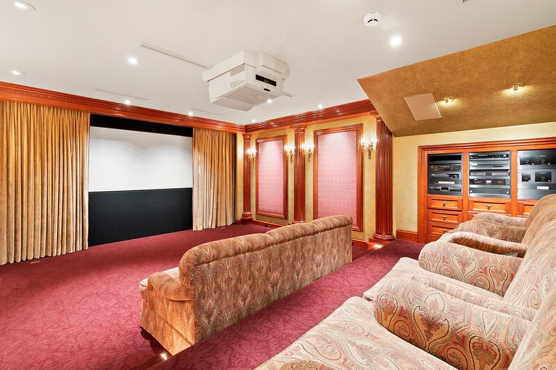Inside the home theatre