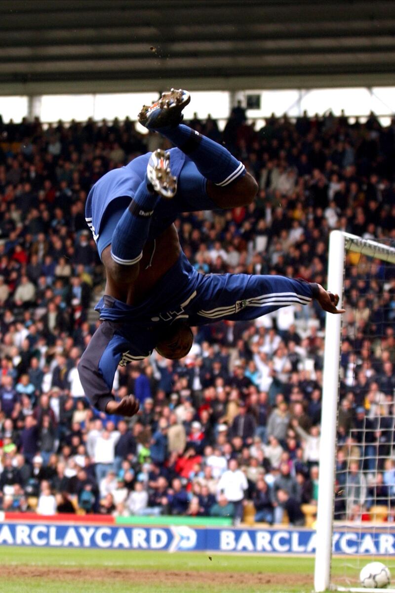 Newcastle United's Lomana Lualua celebrates scoring the winning goal against Derby County  (Photo by Tony Marshall/EMPICS via Getty Images)