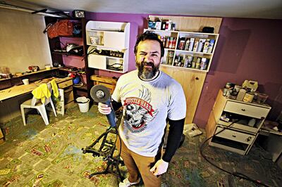 Nader Hammouqah in his workshop. Photo: Charlie Faulkner