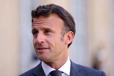 French President Emmanuel Macron.  Reuters