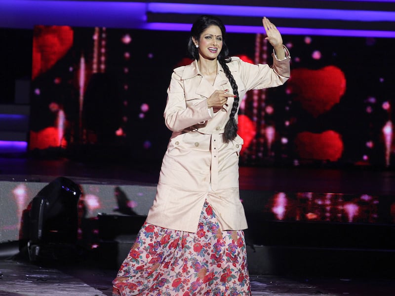 Veteran actress Sridevi, who'd just had a career revival with her film English Vinglish, was one of the performers at the IIFAs in 2013, with Macau playing host once again. 