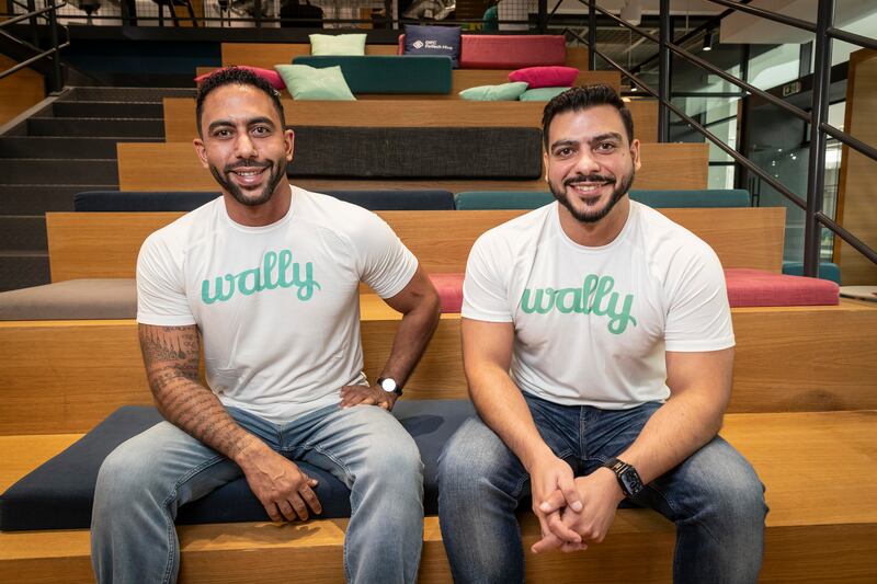 Saeid Hejazi, left, and Sami Hejazi, founders of personal finance app WallyGPT, launched the start-up in 2014. Antonie Robertson / The National