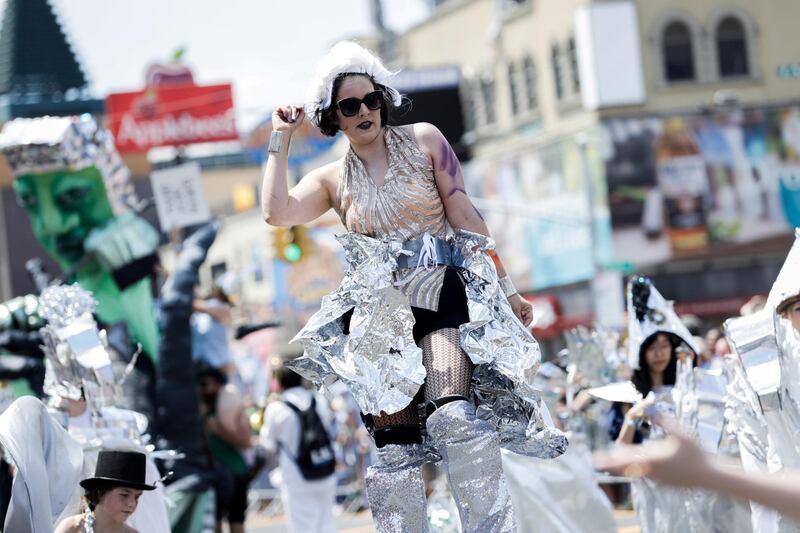 Participants take part in 37th Annual Mermaid Parade In the Coney Island section of Brooklyn in New York, U.S., June 22, 2019. Photo: Reuters