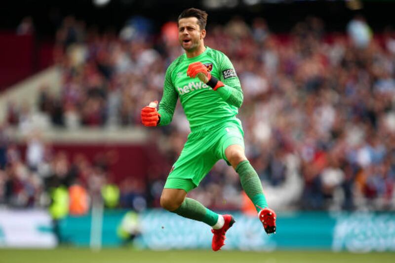 WEST HAM PLAYER RATINGS: Lukasz Fabianski - 5. Should have done better with Conor Gallagher’s first goal as he put out a weak hand. Getty