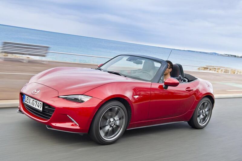 The new Mazda MX-5 only has 131hp, but that’s more than enough for the lightweight roadster, which weights 975kg. Photos courtesy Mazda