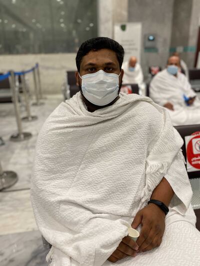 Shehaz Safialdreen, an Indian living in Dammam, is performing his first Hajj two years after arriving in Saudi Arabia to work. 