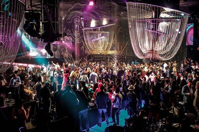 Revellers at the Cavalli Club in Dubai. Courtesy Cavalli Club