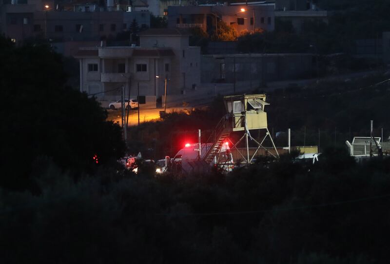 An Israeli checkpoint near Jenin in the occupied West Bank. EPA