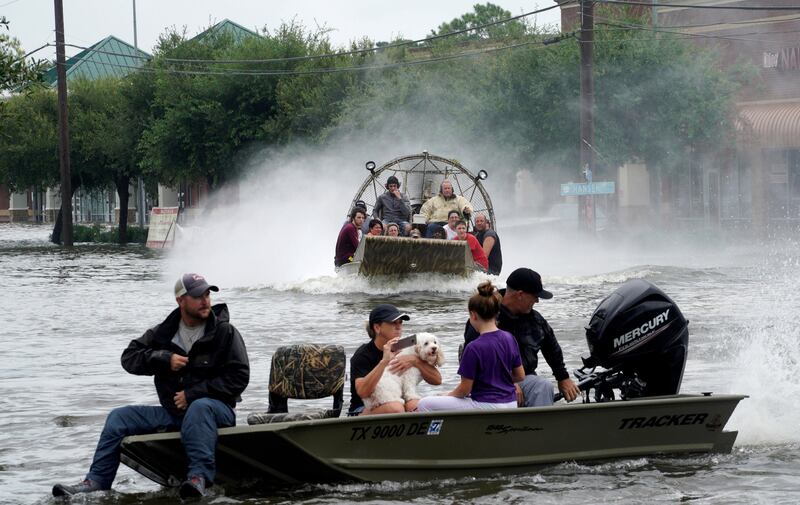 Emergency services rescued about 2,000 people stranded after Hurricane Harvey. Rick Wilking / Reuters