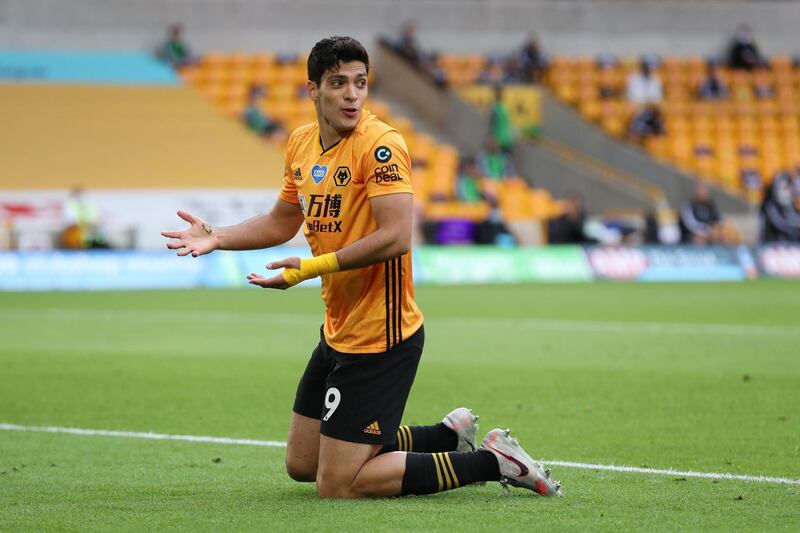 Raul Jimenez - 5: Claimed he should have had a penalty after a shove from Soares in second half but referee was having none of it. Disappointing show from the Mexican striker. Getty