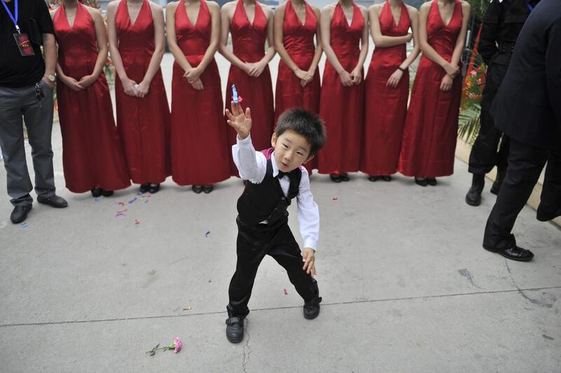 And without a doubt he will grow up to be a showman. Reuters