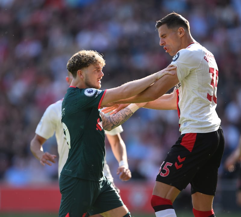 Jan Bednarek – 4. Has to show more composure against Roberto Firmino, and didn’t seem to enjoy the best partnership with Lyanco, with the centre-back pairing in the wrong positions too often. EPA