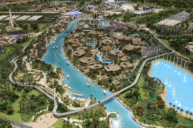 The Lapita Hotel project at Dubai Parks and Resorts office, whose operator DXB Entertainments narrowed losses and grew visitor numbers in Q3 2018. Satish Kumar / The National