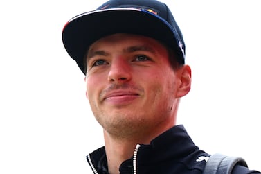 NORTHAMPTON, ENGLAND - JUNE 30: Max Verstappen of the Netherlands and Oracle Red Bull Racing walks in the Paddock during previews ahead of the F1 Grand Prix of Great Britain at Silverstone on June 30, 2022 in Northampton, England. (Photo by Clive Mason / Getty Images)