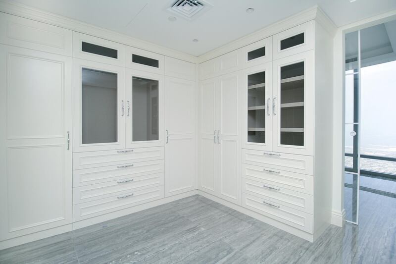 White doors and cupboards are a regular theme here.