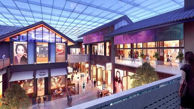 An artist's rendering of the new Chinese retail and lifestyle district at Dubai Creek Harbour. Courtesy Emaar