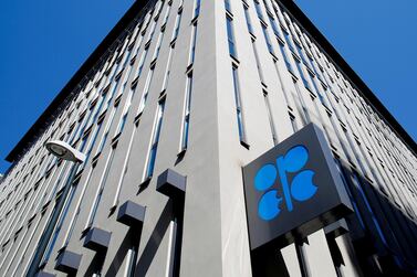 Opec's headquarters in Vienna. Brent futures hit $69.36 after the Opec+ meeting last week. Reuters