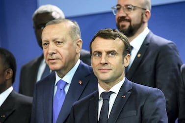 A Turkish group founded by the mentor of President Recep Tayyip Erdogan refused to sign up to President Emmanuel Macron's charter against Islamist extremism. Getty Images 