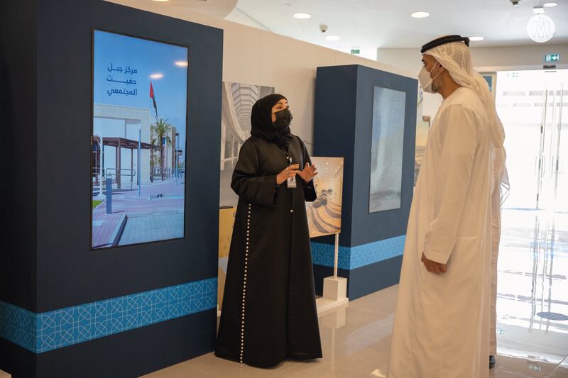 Sheikh Khaled bin Mohamed visits Jebel Hafeet Community Centre in Al Ain.