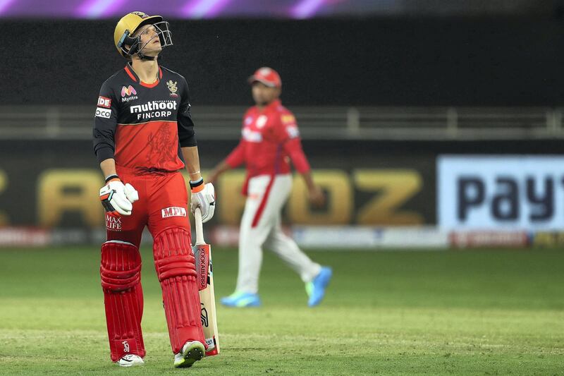 Joshua Philippe of Royal Challengers Bangalore departs during match 6 of season 13 of the Dream 11 Indian Premier League (IPL) between Kings XI Punjab and Royal Challengers Bangalore held at the Dubai International Cricket Stadium, Dubai in the United Arab Emirates on the 24th September 2020.  Photo by: Ron Gaunt  / Sportzpics for BCCI