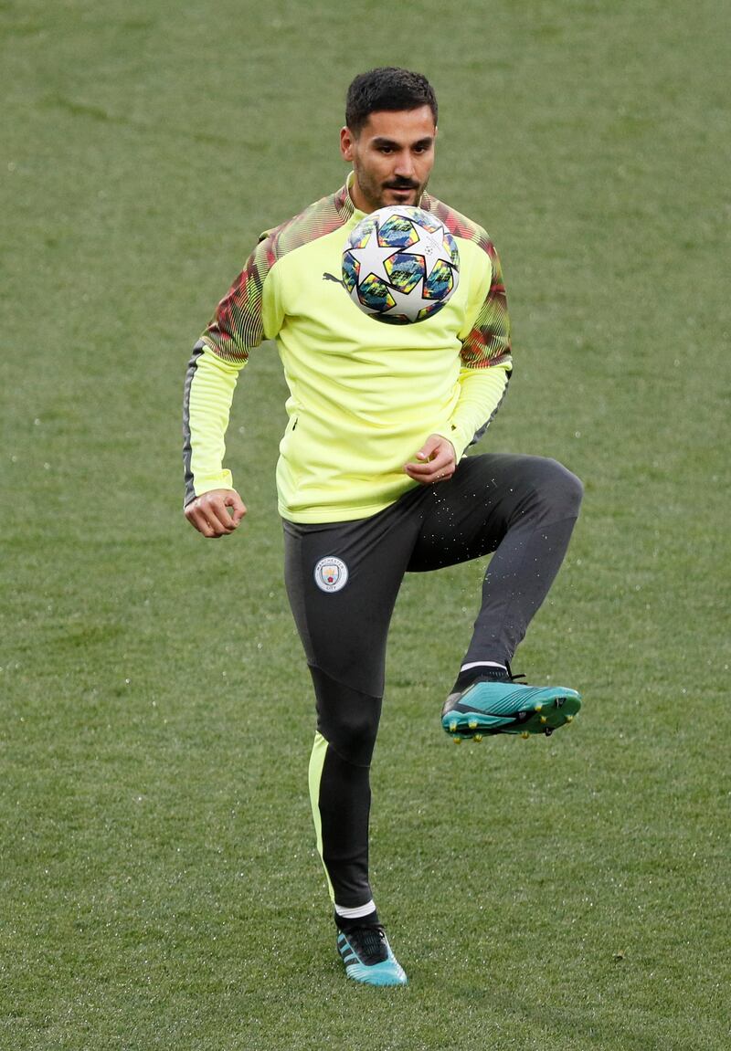 Manchester City midfielder Ilkay Gundogan. Reuters