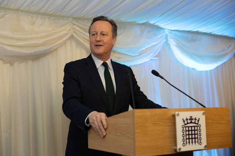 David Cameron speaks at the CMEC event. Photo: CMEC