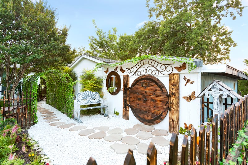 Inspired by the 'Lord of the Rings' books, the Sussex hobbit house is both atmospheric and luxurious. Photo: America Brewer