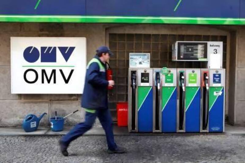 A OMV filling station in Vienna. The company said it would proceed with its goal of shedding €1 billion worth of refining and chemicals assets by next year. Herwig Prammer / Reuters