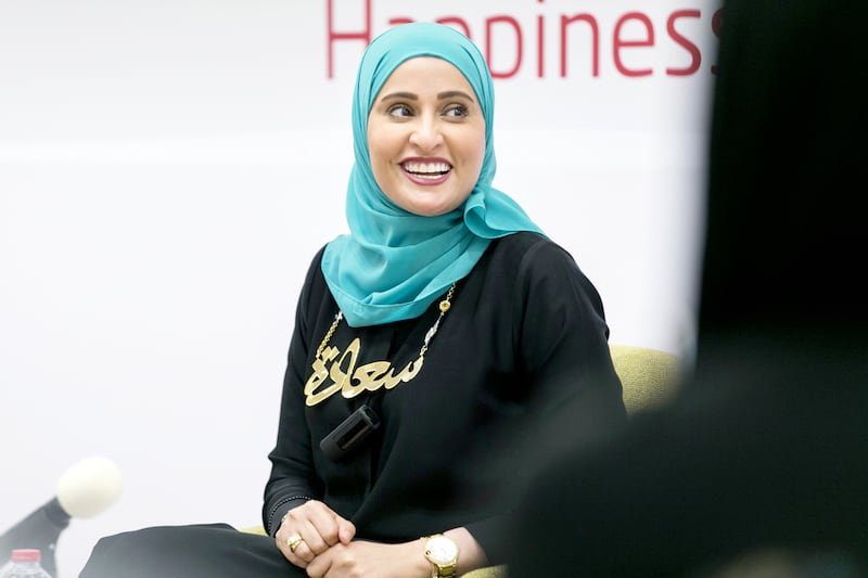 Ohood Al Roumi, UAE Minister of State for Happiness,. Naser Al Remaithi / The National