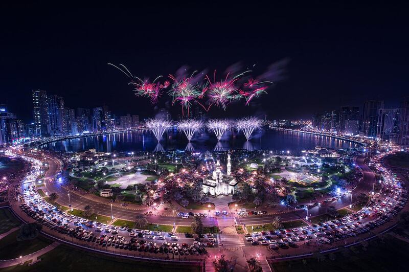 Mohamed Noufal's 'Glowing Sharjah' won first place in the Sharjah government open call. Courtesy Mohamed Noufal