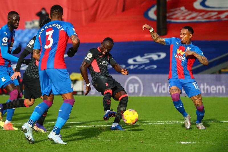 Sadio Mane - 9. The Senegalese scored the second crucial goal at a point when Liverpool were second best. He loves playing against Palace – this was his 10th goal against them. Not happy to be taken off in the 57th minute for Salah. EPA