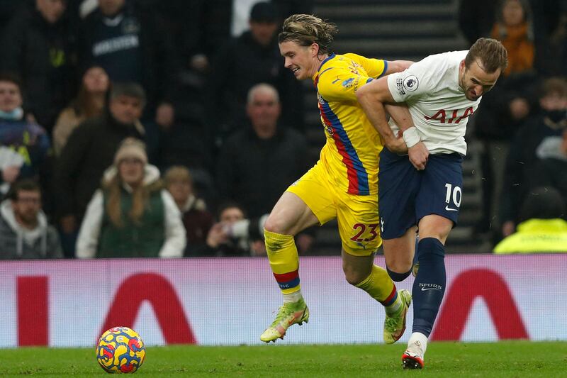 Conor Gallagher – 5. The Chelsea loanee has been a star-man for Palace this season but he was largely kept quiet and unable to knit anything of substance together. AFP