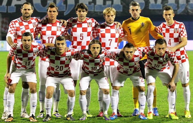 Croatia team photo taken during World Cup qualifying on November 19, 2013. Antonio Bat / EPA