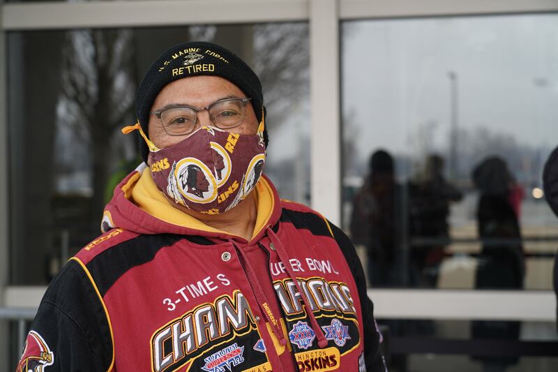 Life long fan Jeff Labrador waits in line for the team's gift shop to open. Willy Lowry / The National.