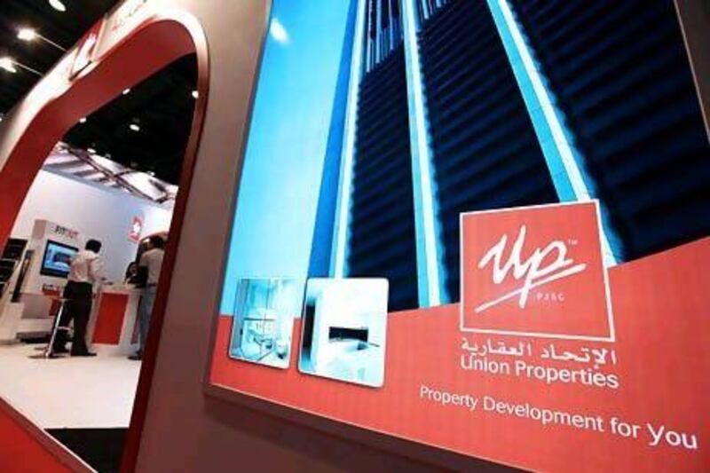 Union Properties is planning to list three of its subsidiary companies on Dubai Financial Market. Pawan Singh / The National
